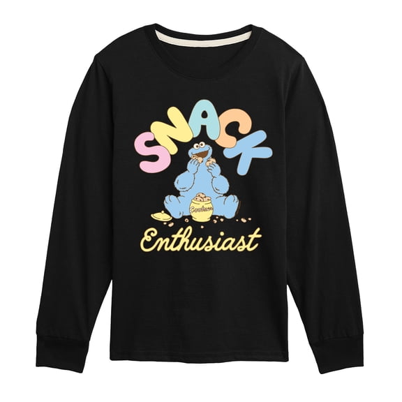 Sesame Street - Snack Enthusiast - Toddler and Youth Long Sleeve T-Shirt