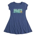 thumbnail image 1 of Sesame Street - Snow Logo - Youth Girls Fit And Flare Short Sleeve Dress, 1 of 4