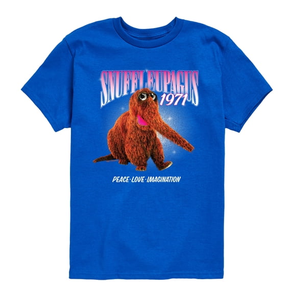 Sesame Street - Snuffleupagus Collage - Toddler and Youth Short Sleeve Graphic T-Shirt