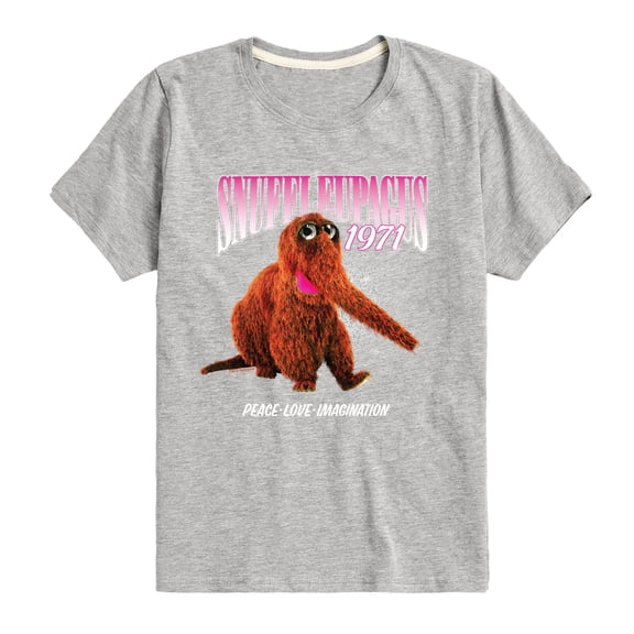 Sesame Street - Snuffleupagus Collage - Toddler and Youth Short Sleeve Graphic T-Shirt