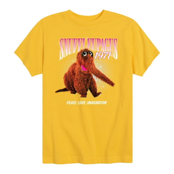 Sesame Street - Snuffleupagus Collage - Toddler and Youth Short Sleeve Graphic T-Shirt
