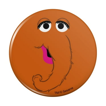 Sesame Street Snuffleupagus Face Pinback Button Pin
