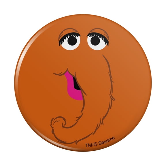 Sesame Street Snuffleupagus Face Pinback Button Pin