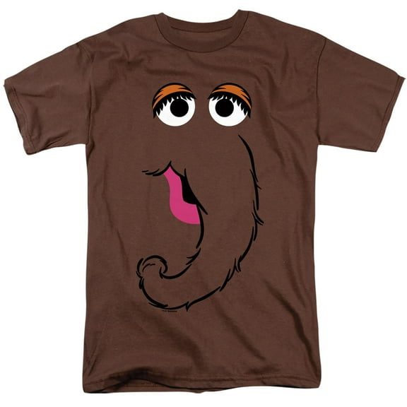 Sesame Street Snuffleupagus Face Unisex Adult T Shirt For Men And Women
