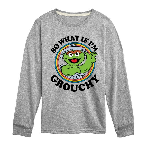 Sesame Street - So What If Im Grouchy - Toddler and Youth Long Sleeve T-Shirt