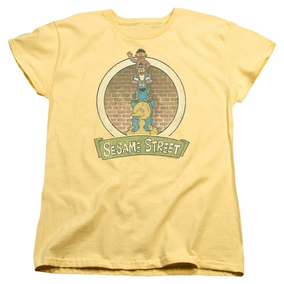 Sesame Street - Stacked Group - Women's Short Sleeve Shirt - Medium