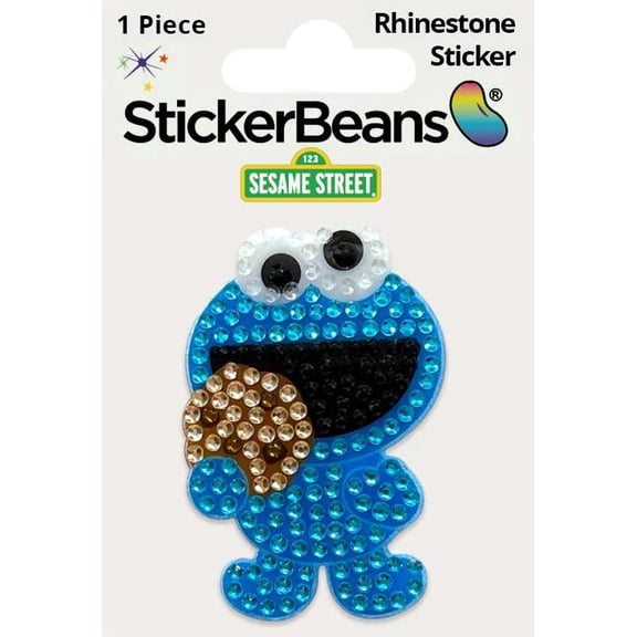 Sesame Street StickerBeans Cookie Monster Rhinestone Sticker