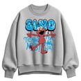 thumbnail image 1 of Sesame Street - Streetwear Elmo - Ladies Oversized Fleece Crew Sweatshirt, 1 of 3