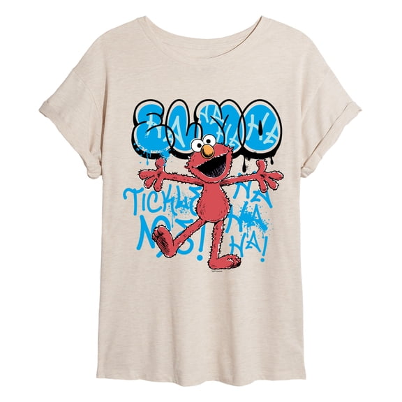 Sesame Street - Streetwear Elmo - Women's Oversized Graphic T-Shirt