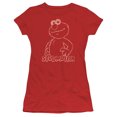 thumbnail image 1 of Sesame Street Studmuffin S/S Junior Women's T-Shirt Sheer Red, 1 of 2
