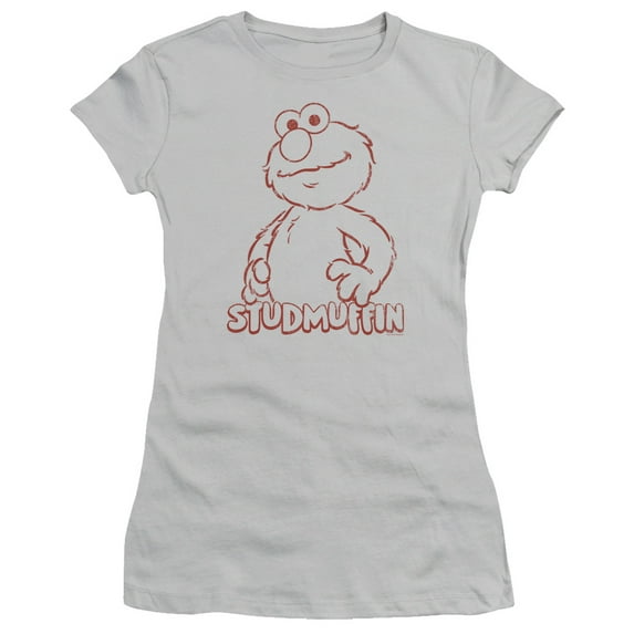 Sesame Street - Studmuffin - Juniors Teen Girls Cap Sleeve Shirt - X-Large