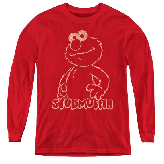 Sesame Street - Studmuffin - Youth Long Sleeve Shirt - Large