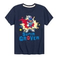 thumbnail image 1 of Sesame Street - Super Grover Pose - Toddler and Youth Short Sleeve Graphic T-Shirt, 1 of 5