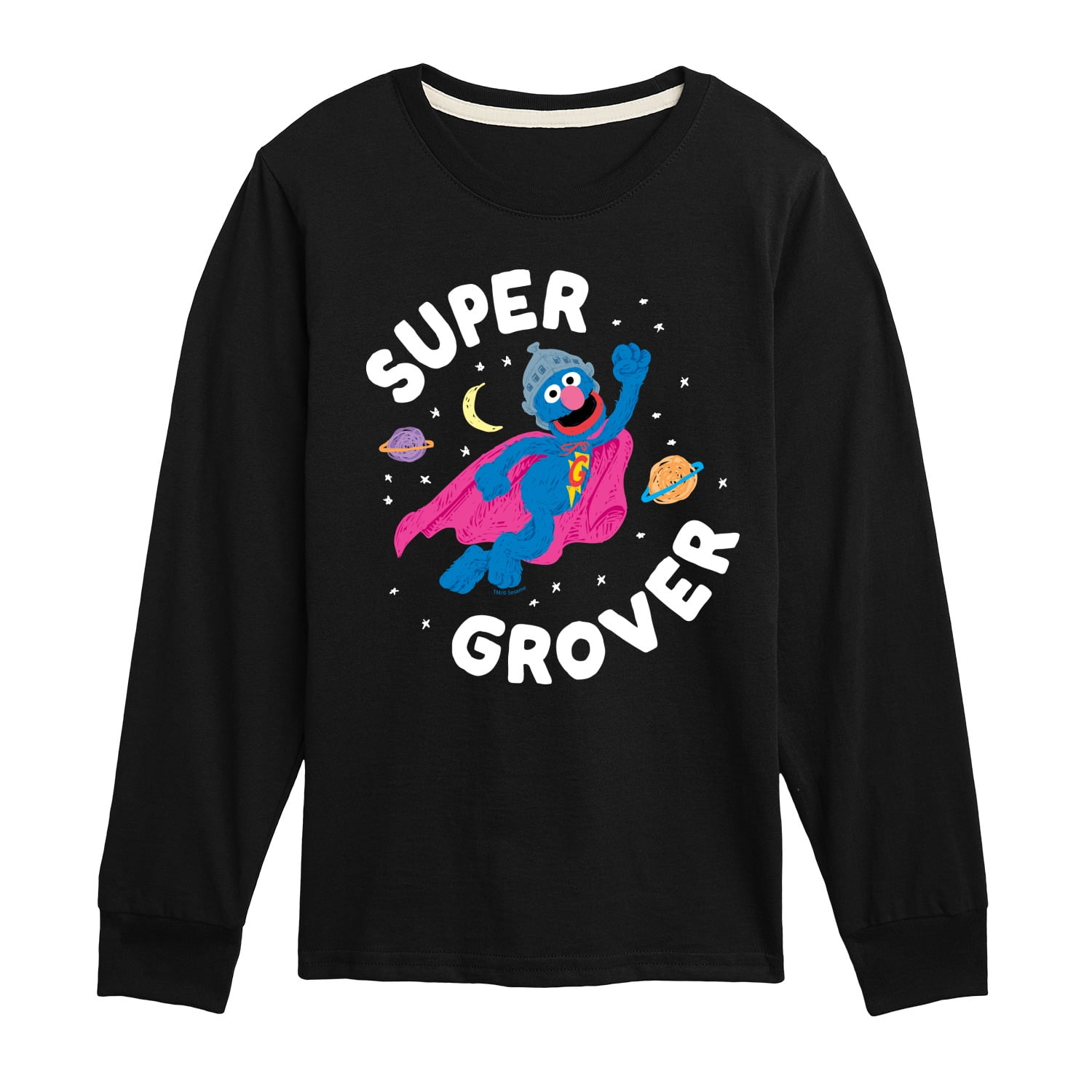 Sesame Street - Super Grover - Toddler and Youth Long Sleeve T