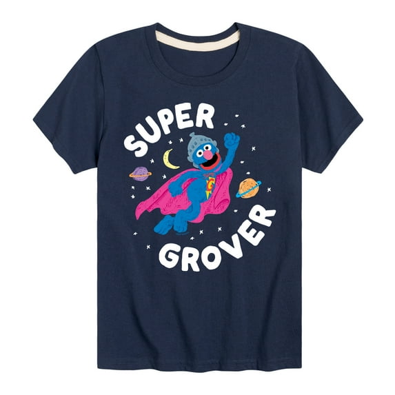 Sesame Street - Super Grover - Toddler and Youth Short Sleeve Graphic T-Shirt