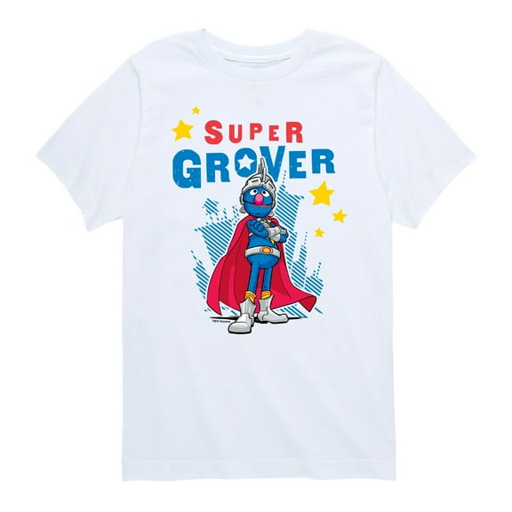 Sesame Street - Super Grover - Toddler and Youth Short Sleeve Graphic T-Shirt