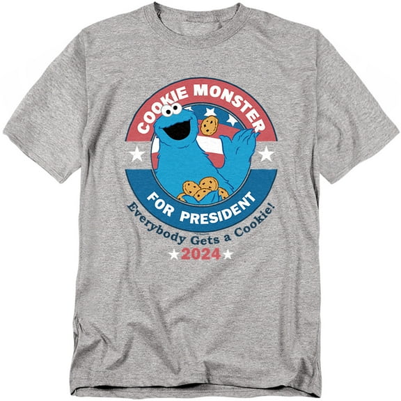 Sesame Street T-Shirt Cookie For President Unisex Graphic Tee for Men & Women