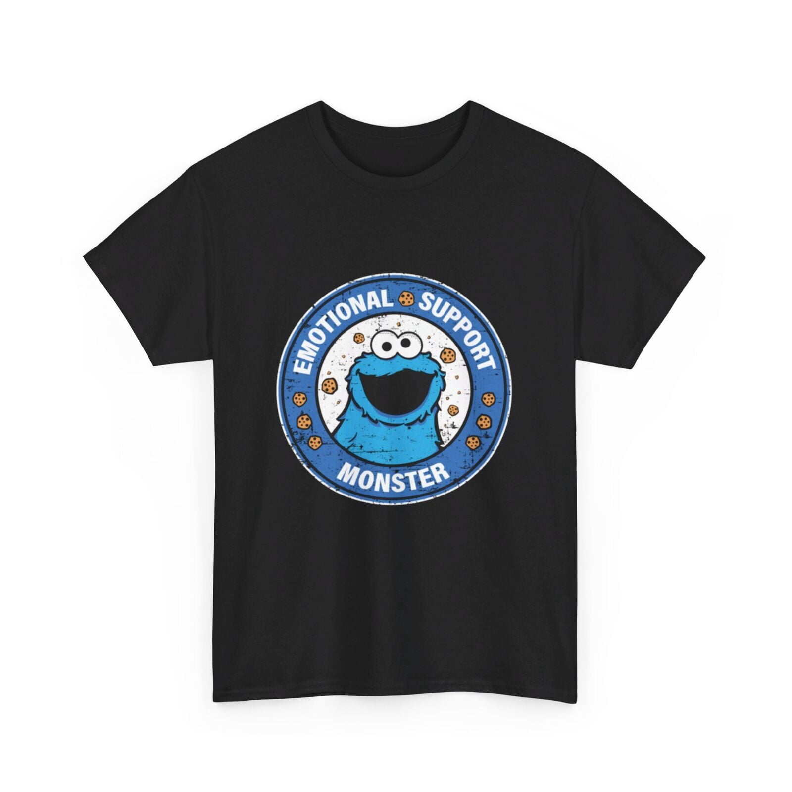 Sesame Street T-Shirt - Cookie Monster Shirt - Emotional Support ...