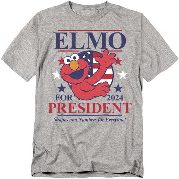 Sesame Street T-Shirt Elmo For President 2024 Unisex Graphic Tee for Men & Women