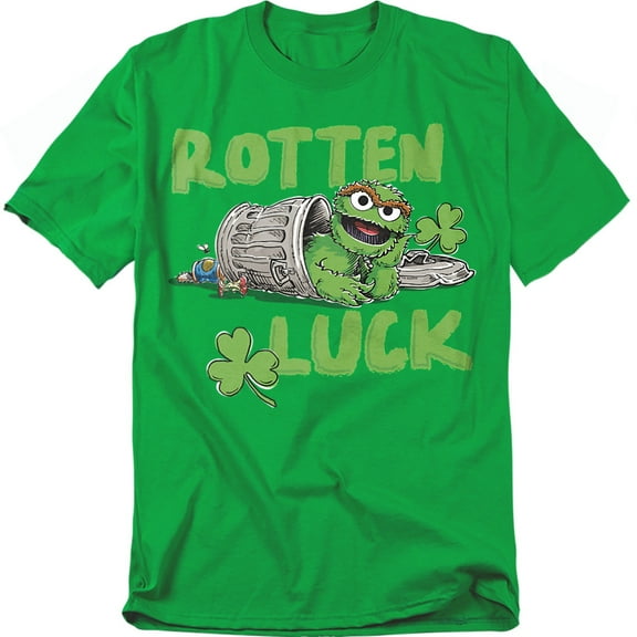 Sesame Street T-Shirt Oscar The Grouch Rotten Luck Unisex Graphic Tee for Men & Women