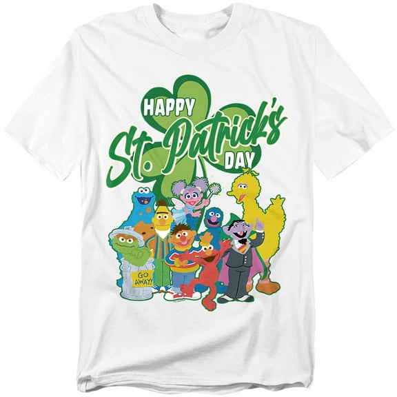 Sesame Street T-Shirt St Patrick'S Day Big Bird Elmo Cookie Monster Unisex Graphic Tee for Men & Women