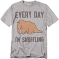 thumbnail image 1 of Sesame Street T-Shirt The Snuffle Shuffle Unisex Graphic Tee for Men & Women, 1 of 7