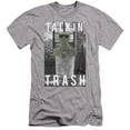 thumbnail image 1 of Sesame Street - Talkin Trash - Premium Slim Fit Short Sleeve Shirt - Large, 1 of 2