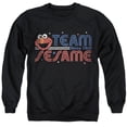 thumbnail image 1 of Sesame Street Team Sesame Unisex Adult Crewneck Sweatshirt, Black, X-Large, 1 of 4