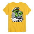 thumbnail image 1 of Sesame Street - Tell Monday To Scram - Toddler and Youth Short Sleeve Graphic T-Shirt, 1 of 5