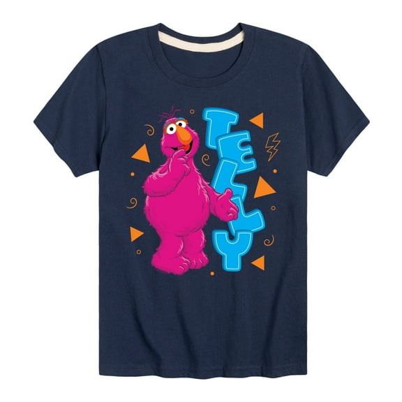 Sesame Street - Telly Monster - Toddler and Youth Short Sleeve Graphic T-Shirt