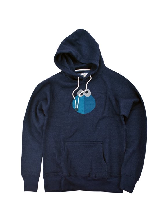 The Cookie Monster Grill Official Premium Ultrasoft Tri-Blend Hoodie (Large) Navy