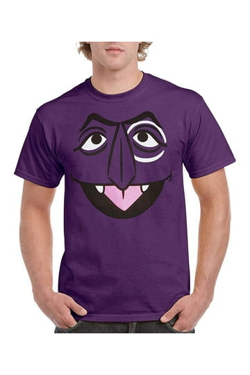 T-Shirt Popfunk Sesame Street The Count – Colore Nero – Vestibilità Unisex Adulto – Maglietta Ufficiale