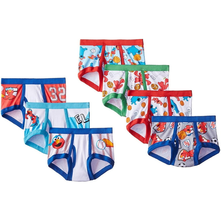 Sesame Street Toddler Boys Brief Underwear, 7-Pack