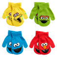 thumbnail image 1 of Sesame Street Toddler Boys’ Mittens – Elmo, Cookie Monster, Big Bird, Oscar the Grouch (2T-4T), 1 of 7