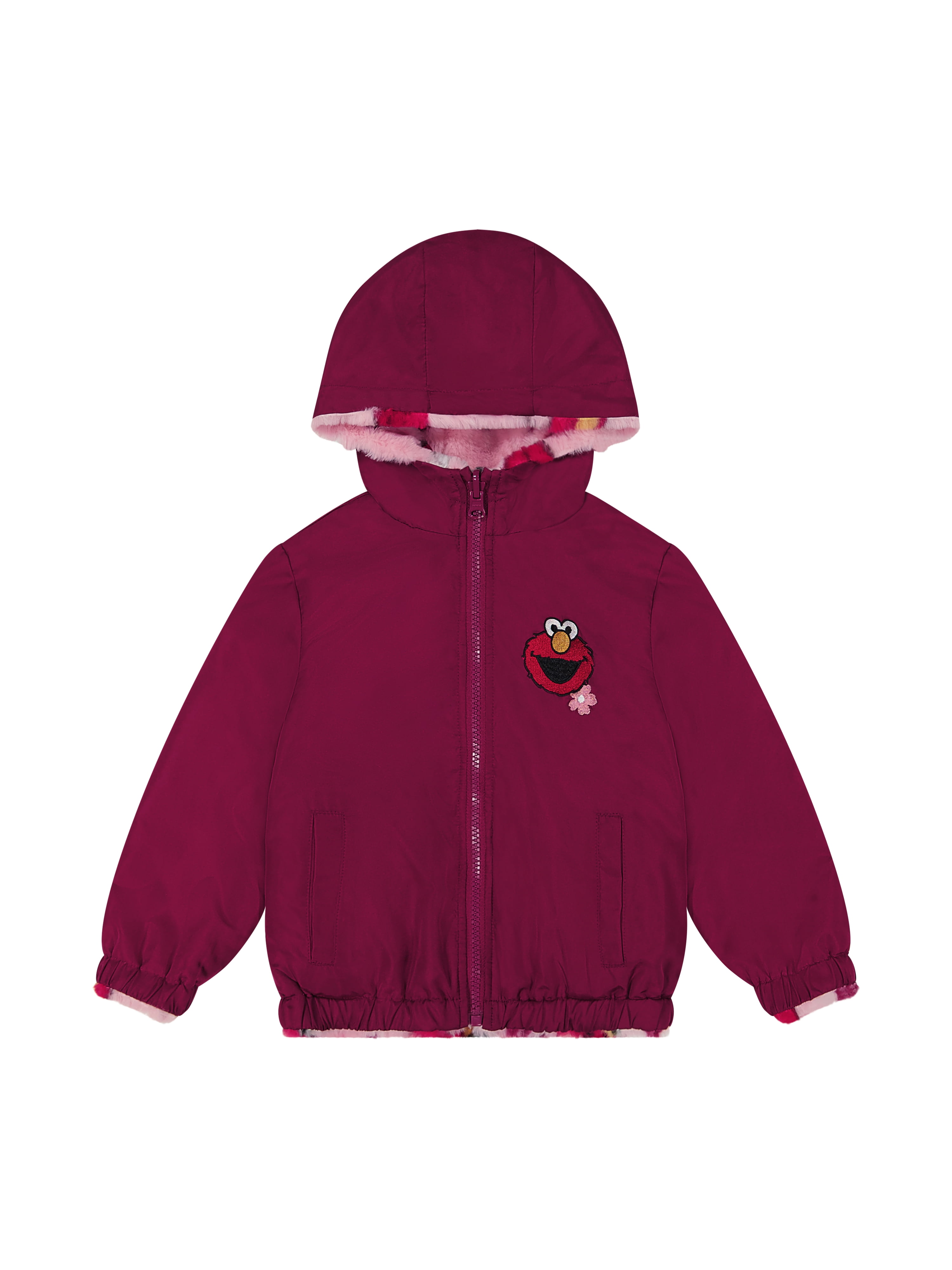 Sesame Street Toddler Girl Reversible Jacket, Sizes 2T-5T