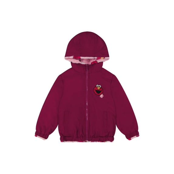 Sesame Street Toddler Girl Reversible Jacket, Sizes 2T-5T