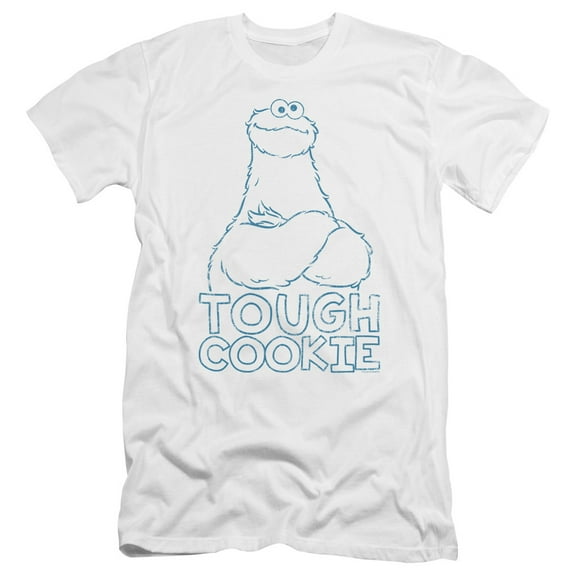 Sesame Street - Tough Cookie - Premium Slim Fit Short Sleeve Shirt - Small