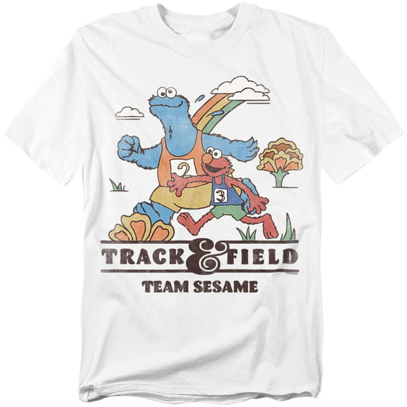 Sesame Street T-Shirt Track Field Unisex Graphic Tee for Men & Women