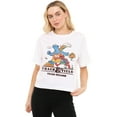 thumbnail image 1 of Sesame Street Track Field Women's Boxy Cropped T-Shirt Casual Graphic Tee, 1 of 4