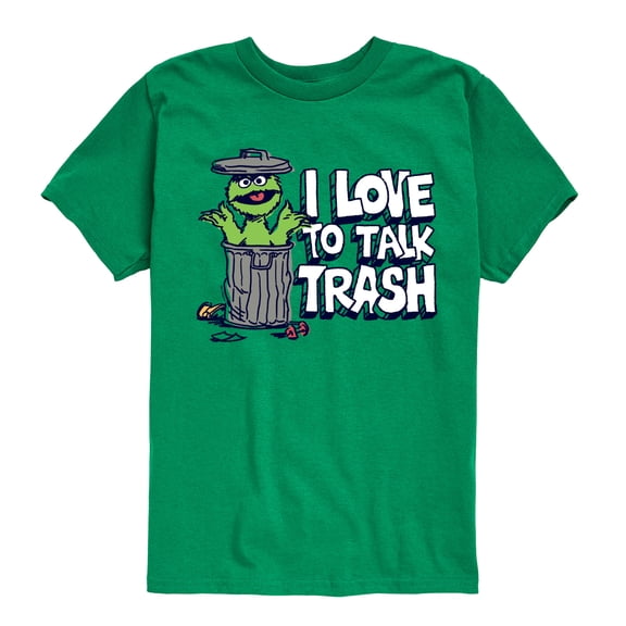 Sesame Street - Trash Talk - Toddler and Youth Short Sleeve Graphic T-Shirt
