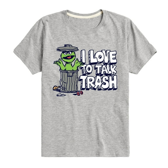 Sesame Street - Trash Talk - Toddler and Youth Short Sleeve Graphic T-Shirt