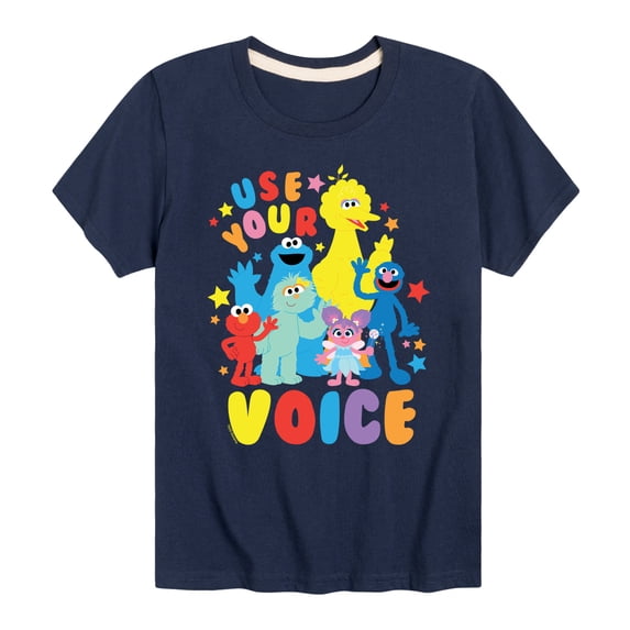 Sesame Street - Use Your Voice - Toddler and Youth Short Sleeve Graphic T-Shirt