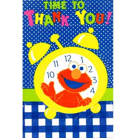Sesame Street Vintage 1998 'Time to Thank You' Thank You Notes, 8 Count