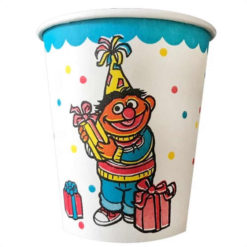 Sesame Street Vintage 'Big Bird Birthday' 7oz Paper Cups (8ct ...