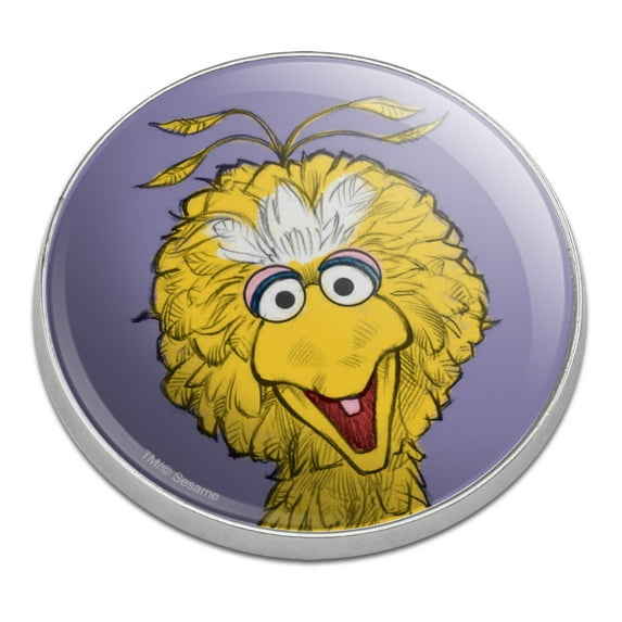 Sesame Street Vintage Big Bird Golfing Premium Metal Golf Ball Marker