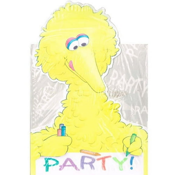 Sesame Street Vintage Big Bird Invitations w/ Envelopes (8ct)