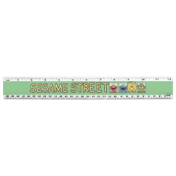 Sesame Street Vintage Comic Panels 12 Inch Standard and Metric Plastic Ruler