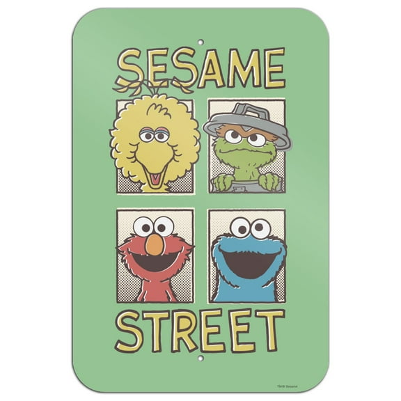 Sesame Street Vintage Comic Panels Home Business Office Sign