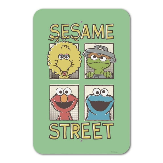 Sesame Street Vintage Comic Panels Home Business Office Sign