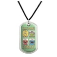 thumbnail image 1 of Sesame Street Vintage Comic Panels Military Dog Tag Pendant Necklace with Cord, 1 of 5